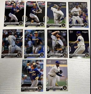 2021 Topps Now Brewers Postseason 10 Card Complete Set - Hader Yelich Burnes - Picture 1 of 2