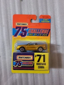 MATCHBOX 1997 Edition-75 Challenge-Gold #71 - Mustang Cobra - One of 10,000 - Picture 1 of 2