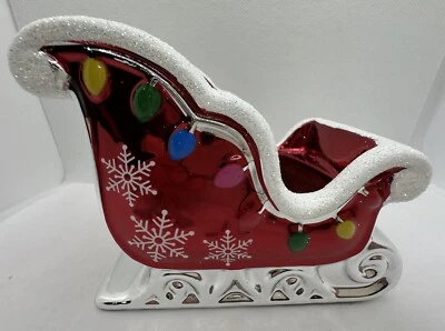 Bath & Body Works Christmas Ceramic Santa Sleigh Foaming Soap Holder - Image 1 of 4