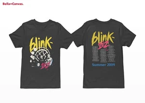 Blink 182 Summer Tour 2009, 2 Sided, Vintage Graphic 100% Cotton Shirt 101877 - Picture 1 of 7