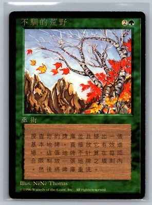 Magic The Gathering CHINESE 4th Edition Untamed Wilds Black Border MTG FBB TCG - Image 1 of 2