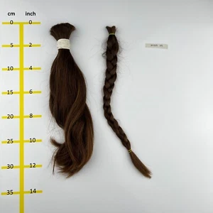Europäisches Echthaar Schnitthaare/Rohhaare mittelblond mind.100 Gr 30-35cm - Bild 1 von 1