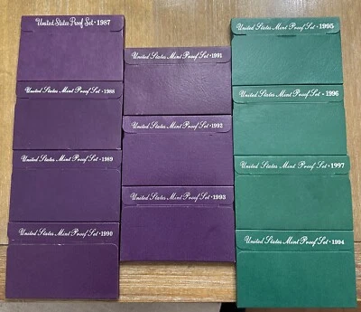 United States Mint Proof Set Of 11 From 1987 To  1997 - Image 1 of 4