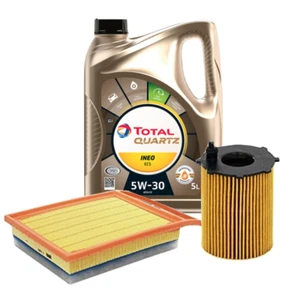 TOTAL QUARTZ INEO ECS 5W30 5L FILTRO OLIO FILTRO ARIA CITROEN PEUGEOT FIAT VOLVO - Imagen 1 de 4