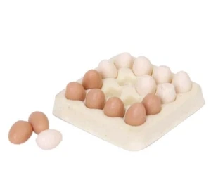 Doll House Accessories 1:12th Miniature- Mini Eggs in egg case - Picture 1 of 4