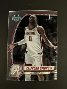 2024-25 Bowman Chrome University Basketball #14 Clifford Omoruyi, Alabama - Picture 1 of 2