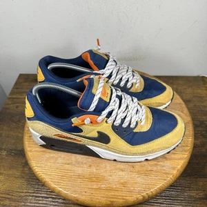 Nike Air Max 90 DZ5175-200 Mens Sz 10.5 Yellow Blue Orange Athletic Shoes - Picture 1 of 10