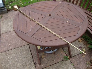 Original Anfang 19. Jahrhundert langes Messing Dreifachrohr Coaching Horn 51,5" - Bild 1 von 5