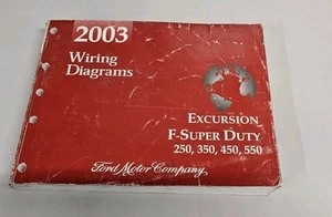 OEM 2003 FORD F-250 F-350 Excursion Super Duty Wiring Diagrams Service Manual - Picture 1 of 10