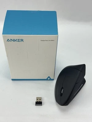 Anker A7852M Wireless Vertical Ergonomic Mouse w/ USB Receiver Dongle - Image 1 of 4