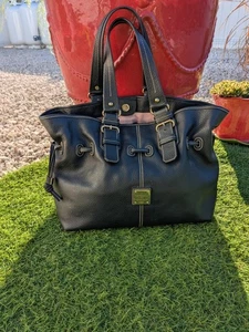 Dooney& Bourke extra große Aktentasche Pebbled schwarz Leder wunderschön - Bild 1 von 18