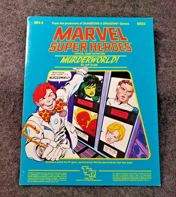 TSR Marvel Super Heroes Murderworld! Module MH-3 6855 1984 no map .........(SB7) - Image 1 of 4
