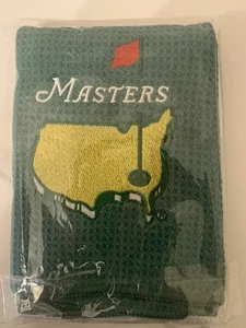 NEW Masters Golf Towels Augusta With Bag Clip - Picture 1 of 2