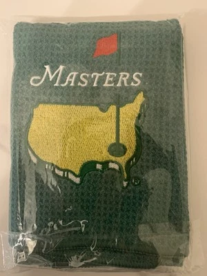MASTERS TOURNAMENT NEW Masters Golf Towels Augusta With Bag Clip