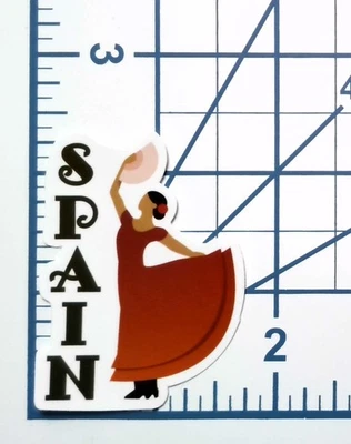 Spain Vinyl Sticker - Spanish Flamenco Dancer Die Cut Durable Ready to Ship - Image 1 of 3