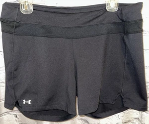 Under Armour Women’s Pull On Shorts Large Black Pocket Stretch - Picture 1 of 11