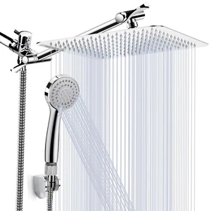 Shower Head, 10'' High Pressure Rainfall Shower Head/Handheld Showerhead Comb... - Bild 1 von 8