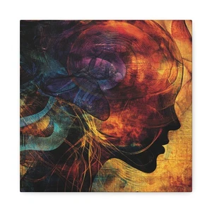 Abstract Feminine Wall Art Ignite The Fire Within Canvas Emotional Expressionism - Picture 1 of 13