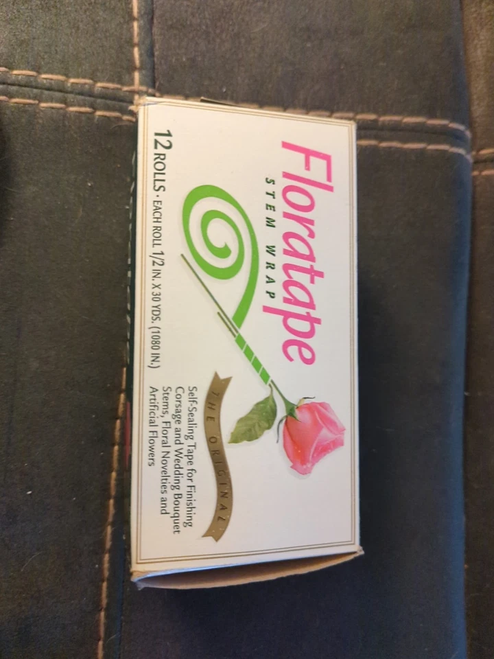 60yds 2 Rolls Dark Green Florist Stem Wrap Tape Floral Bouquet Corsage Supplies