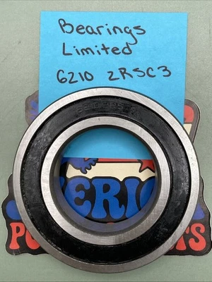 Replaces Bearings Limited 6210 2RSC3 Sealed Bearing - Image 1 of 3