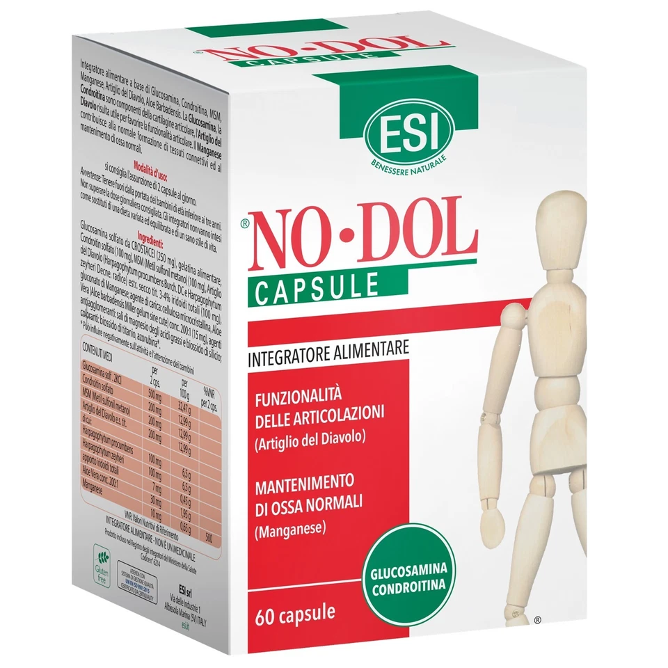 ESI NO DOL 60 caps INTEGRATORE PER OSSA E ARTICOLAZIONI - Immagine 1 di 1