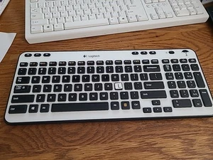Logitech K360 Wireless Keyboard And USB  White Ivory Color Electronic Computer  - Picture 1 of 11