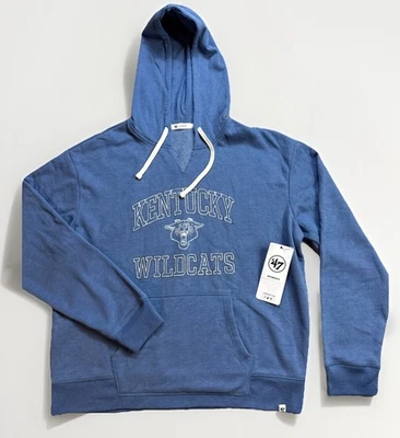 Kentucky Wildcats Mujer XL Sudadera con Capucha Cadete Azul Corte Cuello '47 Totalmente Nueva Foto 1 de 4