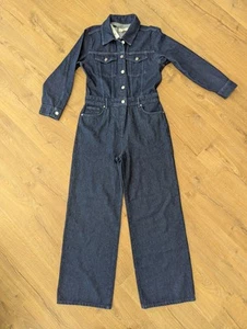 Nuevo Mono Denim Reiss Frankie Calce Relajado en Índigo Manga Larga Talla 12 - Imagen 1 de 23