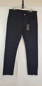 Armani Exchange J13 Black, Slim Ladies Trousers Size 32R BNWT - Picture 1 of 4