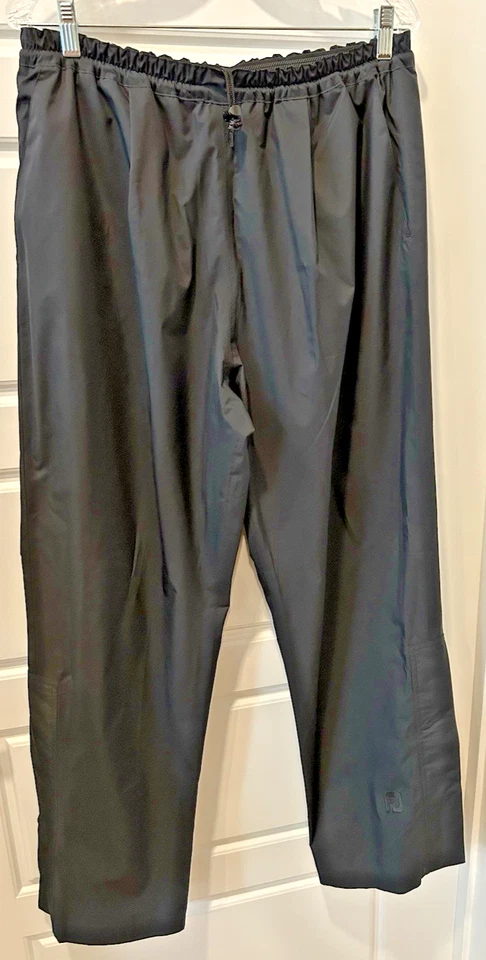 FootJoy Rain Pants Large Black DryJoys Golf Mens Waterproof Lined Ankle Snap L - Image 1 of 4
