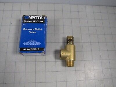 Watts 0371271 530-C Calibrated Pressure Relief Valve 1/2  MNPTxFNPT 50 - 175PSI • 43.59£