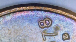 1978 Lincoln Penny Blue Purple Pink Red Orange Green Toner 1c Cent Coin - Picture 1 of 12