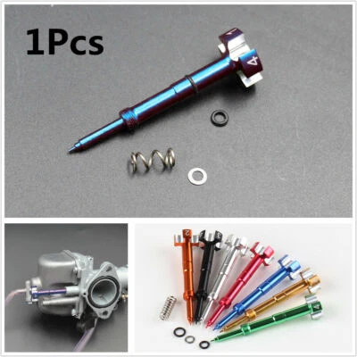 Hágalo usted mismo Metal Azul Fácil Ajuste Mezcla de Combustible Tornillo Moto ATV FCR Carburador de Aire Foto 1 de 4