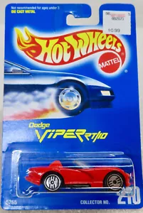 Dodge Viper RT/10 1991 tarjeta azul Hot Wheels Silver Ultra Hots #210 con carcasa de almeja - Imagen 1 de 4