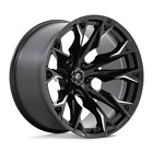 22X12 Fuel 1PC D803 FLAME 5X5.0 -44MM GLOSS BLACK MILLED