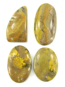 161.10 CT Naturel Bourdon Jaspre Ample 32-42 MM Gemme Cab 4 Pièces Lot - 1844 - Picture 1 of 2