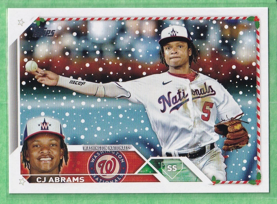 2023 Topps Holiday #H11 C.J. Abrams Washington Nationals - Image 1 of 2