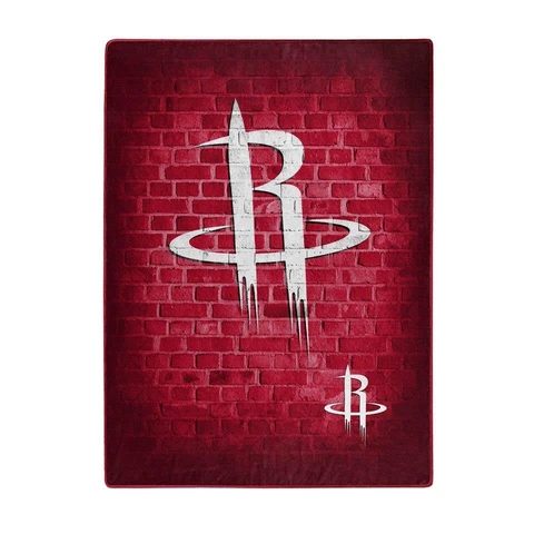 Houston Rockets 60x80 Street Design Royal Plush Raschel Throw Blanket [NEW] NBA Cover