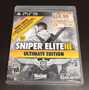 Sniper Elite III Ultimate Edition (Sony PlayStation 3, 2015) Complete + Manual. - Picture 1 of 4
