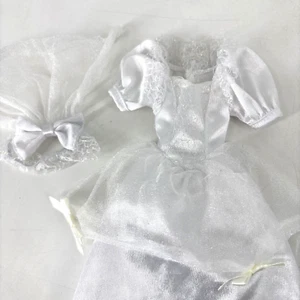 Barbie Puppe Brautkleid & Schleier #68164 Bridal Collection 1990er Braut Vintage - Bild 1 von 14