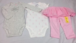Carter's 3 piece set - Daddys Little Princess, Ballerina - 6 months - New Defect - Picture 1 of 8