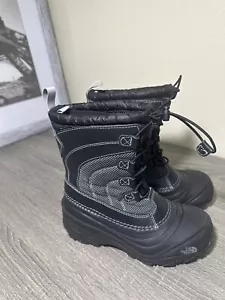 NEW The North Face Youth Therma Felt Waterproof Boots YOUTH Black Gray Size 3 - Picture 1 of 8