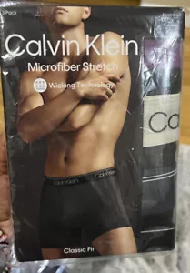 Calvin Klein Unterwäsche Herren Mikrofaser Stretch 3er-Pack Boxer klassische Passform Gr. XL NEU - Bild 1 von 3