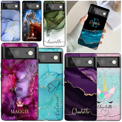 Funda de Goma para Teléfono Google Pixel 10 9 Pro 9 8A 7A 6A Mármol Cubierta Personalizada Foto 1 de 4