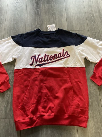 RARE New Washington Nationals Sweater Mens MED-T MLB Cover