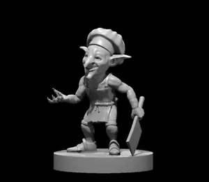 Shadow Goblin Chef Townsfolk Commoner NPC 28mm Scale DND D&D Tabletop Miniature - Picture 1 of 1