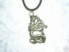 Discontinued Chinese New Year Dragon Curvy Body Pewter Pendant Adj Necklace