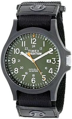 Timex TW4B00100 Men's Expedition Acadia Black Nylon Strap Watch TW4B00100 - Image 1 of 4