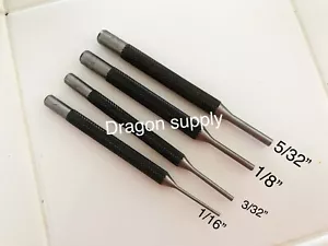 New 4Pc Drive Steel Drive Pin Punches Set in a Pounch Size 1/16" 3/32" 1/8" 5/3 - Picture 1 of 2