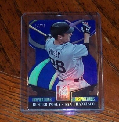 2014 Panini Donruss Elite Inspirations Die-Cut 14/72 Buster Posey #42 - Image 1 of 3